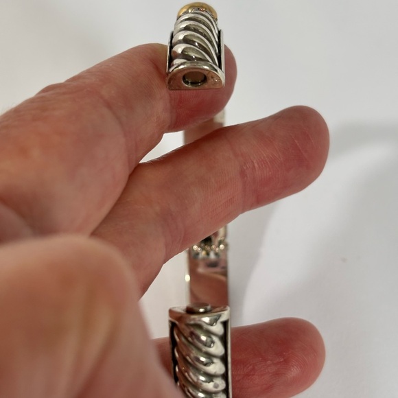 Brighton Vintage Gold plate |Silver Plate Gold Magic Bangle Bracelet - Picture 5 of 5